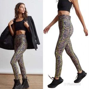 All Access Center Stage Leopard High-Rise Ankle Leggings Pants Size XS Women